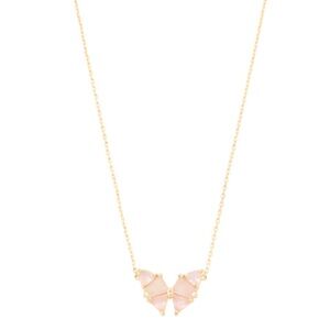 Kendra Scott Blair Butterfly Gold Pendant Necklace New
